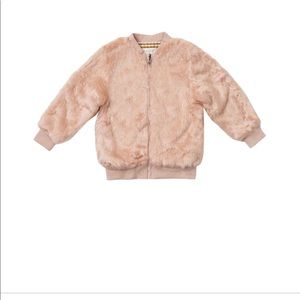 Rylee + Cru prairie faux fur bomber jacket 4/5